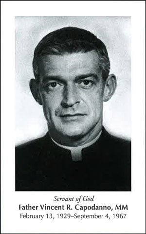 Father Vincent R. Capodanno, MM B&W Prayer Card